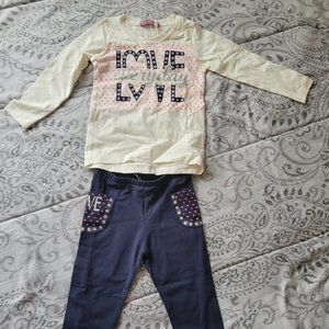 Valentine's Toddler Outfit - Girls Size 2T
